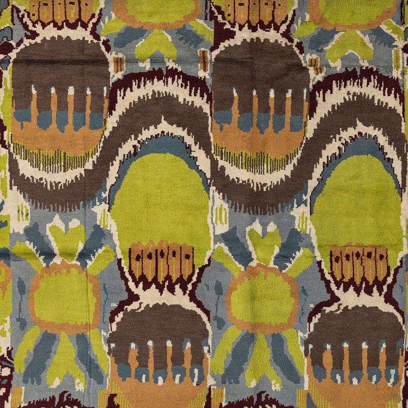 Tapis abstrait moderne 4555, Carré 8 pi