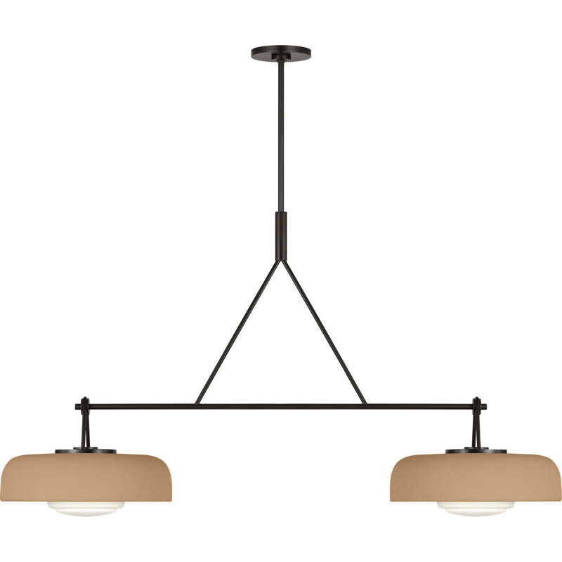 Liora 2 - Light Chandelier, Aged Iron, Toast