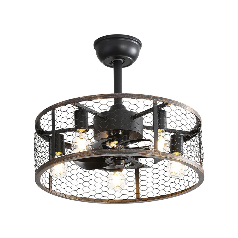 Ventilateur de plafond 19,7 po classique avec éclairage
