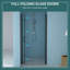 32"W X 72"H Fold Frameless Shower Door With Tempered Glass, Matte Black-109553951
