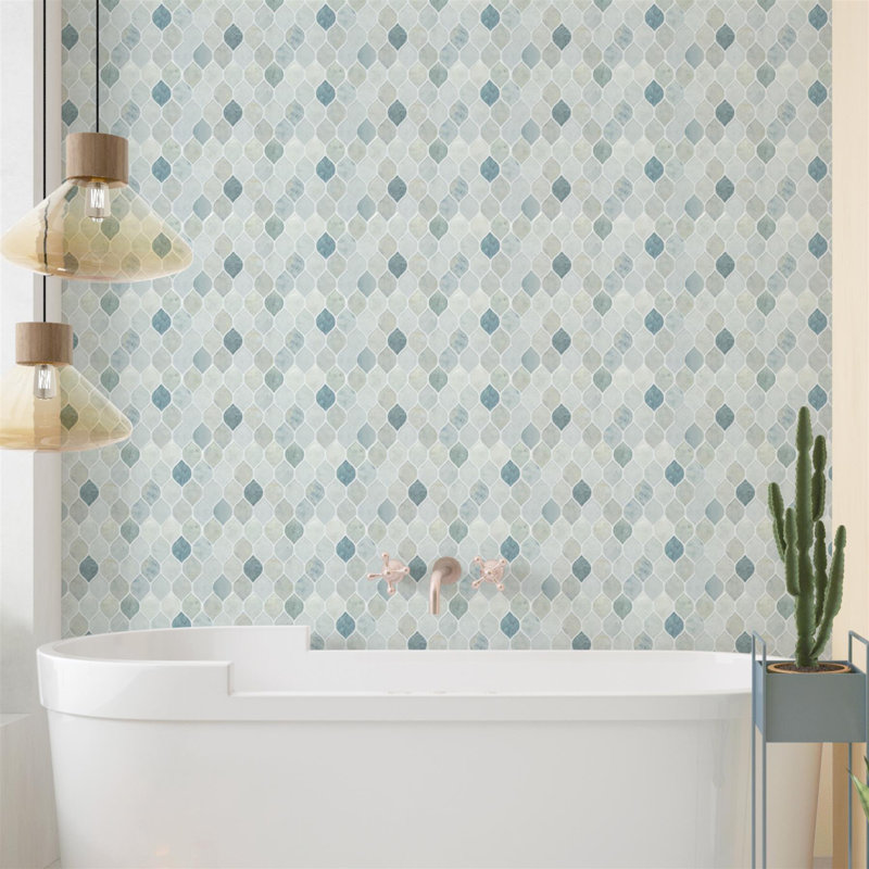 6.1'' W x 12'' L PVC Peel and Stick Mosaic Tile
