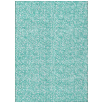 Lavonia Washable Floral Indoor / Outdoor Rug
