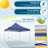 10'x10' Pop Up Canopy Wavy edge tent with One Person Set Up Center Lock and Storage bag-104597067