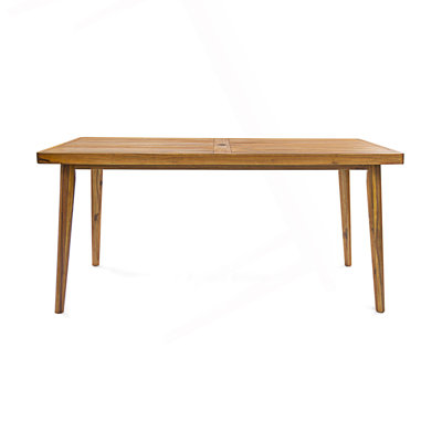 Classic Slatted Top Outdoor Dining Table