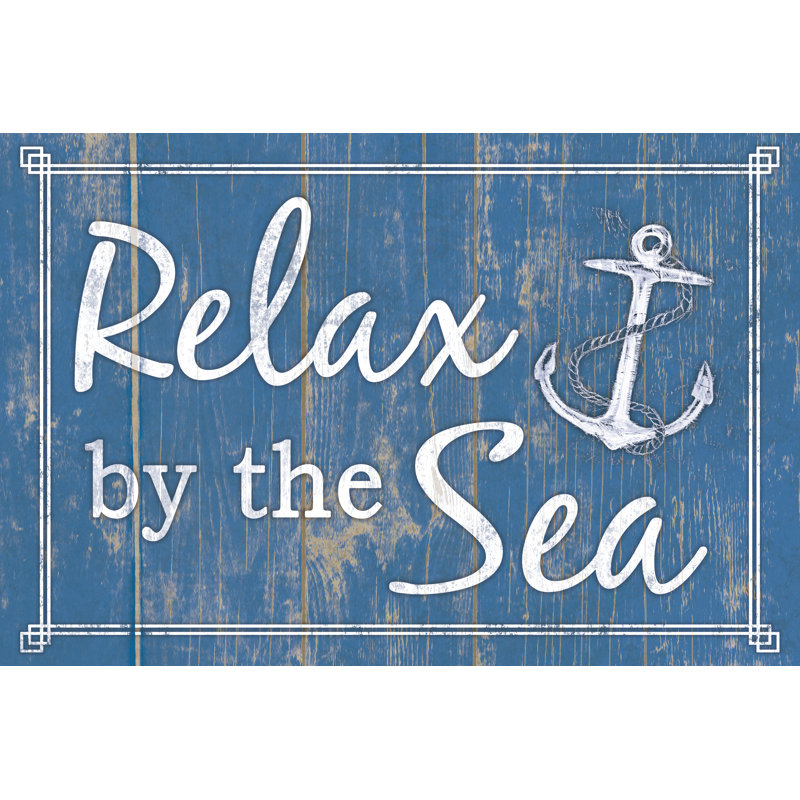 Relax Blue - Wrapped Canvas Print, 30cm H x 46cm W x 3.8cm D
