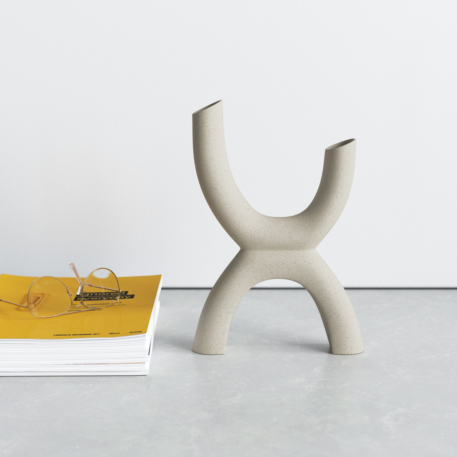 Helga 12'' Handmade Ceramic Table Vase