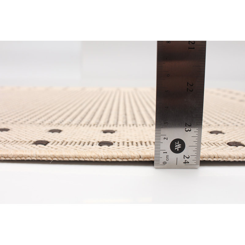 Tapis intérieur / extérieur crème Aroura, Rectangle 2 pi 2 po x 3 pi 11 po