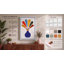 Geometric Vase Burst Mid-Century - Wrapped Canvas-1773894866-1773894878