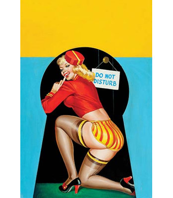 " Whisper Magazine Through The Keyhole " Graphic Art Print