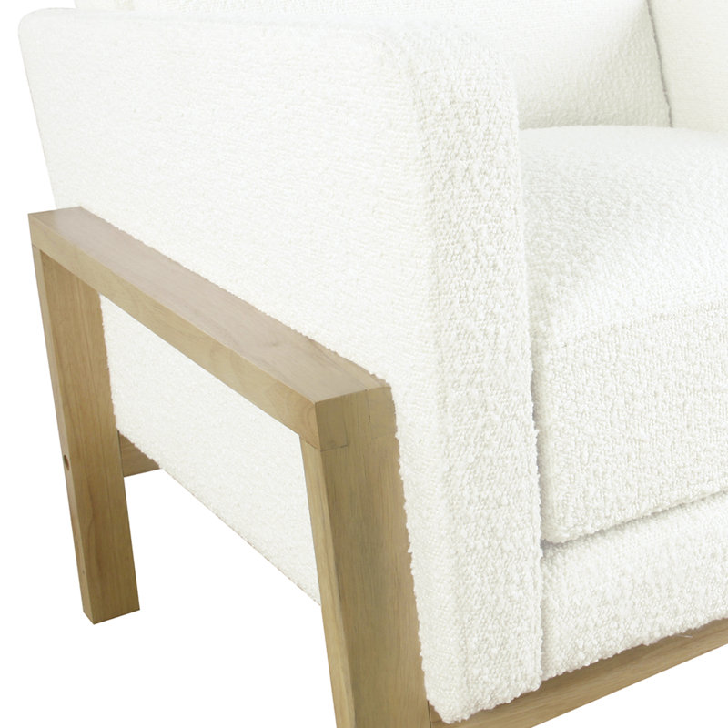 Chaise d'appoint Arlecia, Crème Boucle