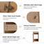 Meuble-lavabo simple de coin 12 po avec plateau en céramique Vanyo-1932325964