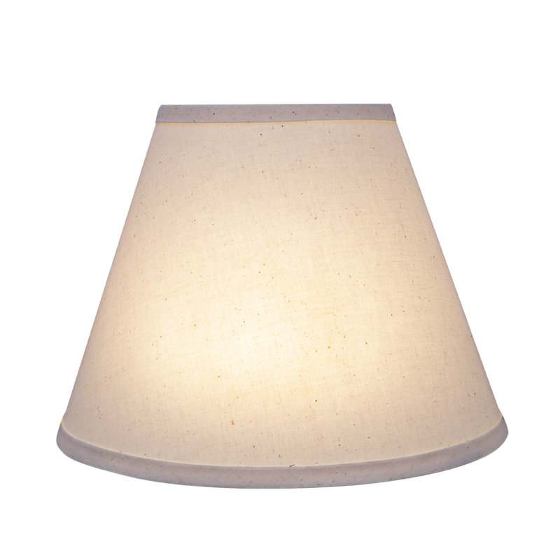 10" Linen Empire Lamp Shade, 9" H x 12" W x 6" D, Off White