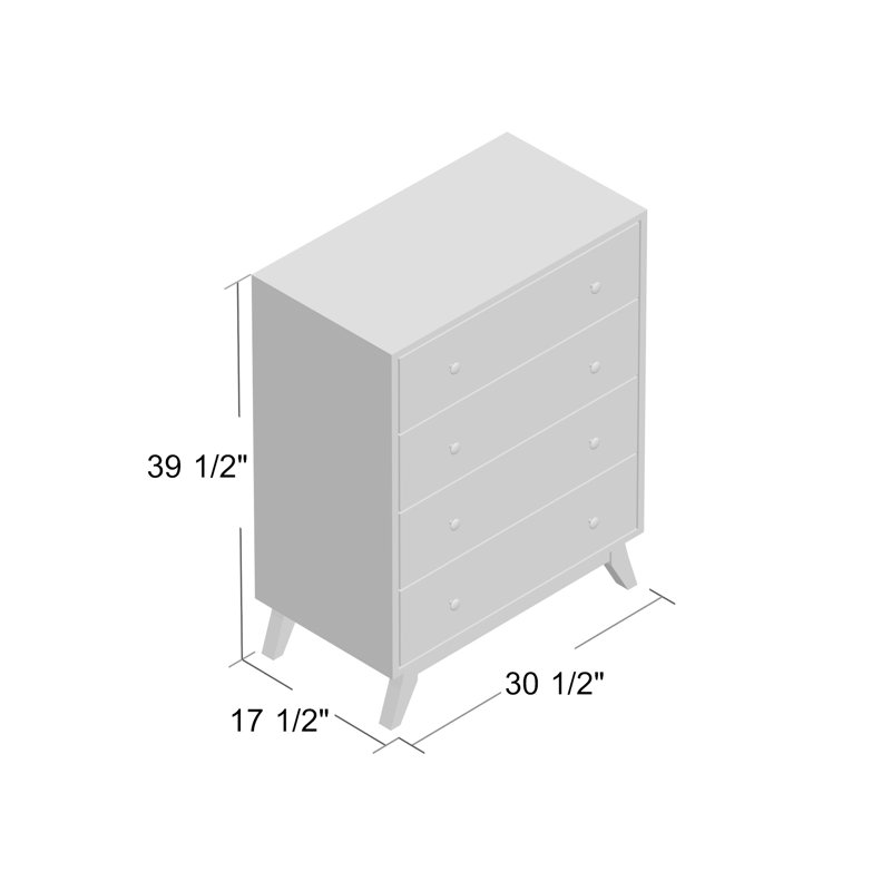 Commode 4 tiroirs Darliss