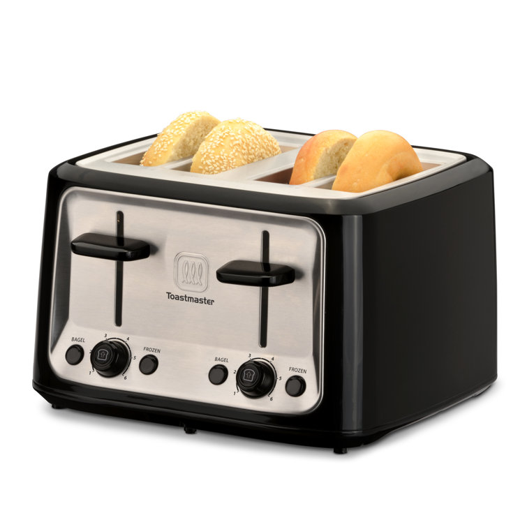 Geek Chef 4 Slice toaster, 4 Extra Wide Slots, Best Rated Prime Retro Bagel  Toaster with 6 Bread Shade Settings, Defrost,Bagel,Cancel Function,  Removable Crumb Tray, Stainless Steel Toaster, 1500W 