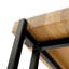 Grande table d'appoint en bois de chêne