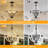 5-Light White Wood Chandeliers