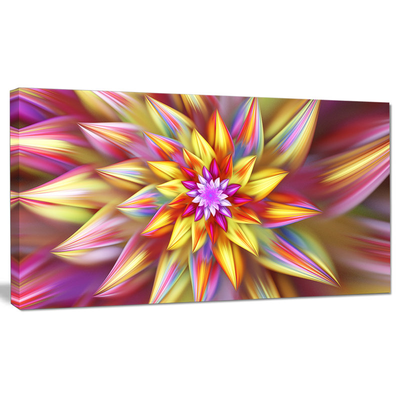« large multicolore », reproduction d’art sur toile, impression sur toile, H 16 po x l 32 po x P 1 po