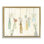 Hanging Floral Bottles Grey Framed Floater Canvas Wall Art by Mackenzie Kissell