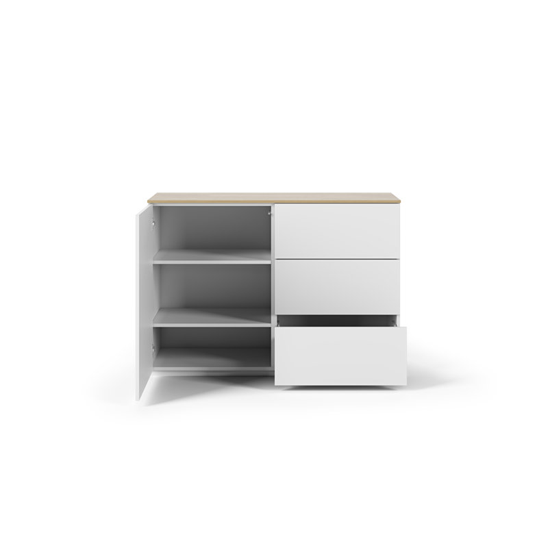 Elrosa 120cm Sideboard, Beige/White