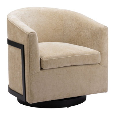 Hanko Upholstered Swivel Armchair