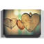 Wooden Hearts - Wrapped Canvas-19095128