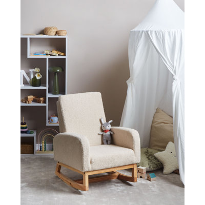 Boucle Kids Rocking Chair Pastel NORBY