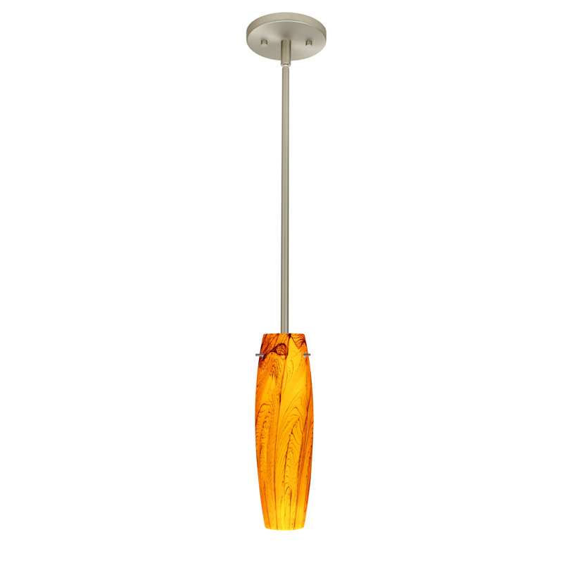 Marple 1 - Light Single Pendant, Satin Nickel, Carrera