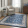 Anmie Oriental Dark Blue/Cream Area Rug