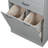 Grey Bathroom Cabinet With 2 Laundry Bags, & Painted, Adjustable Shelf, Tipping, Doors And Drawer For Home Use Storage Grey, House-1311547725