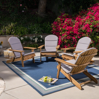 Chaise Adirondack pliante en bois massif Matthias