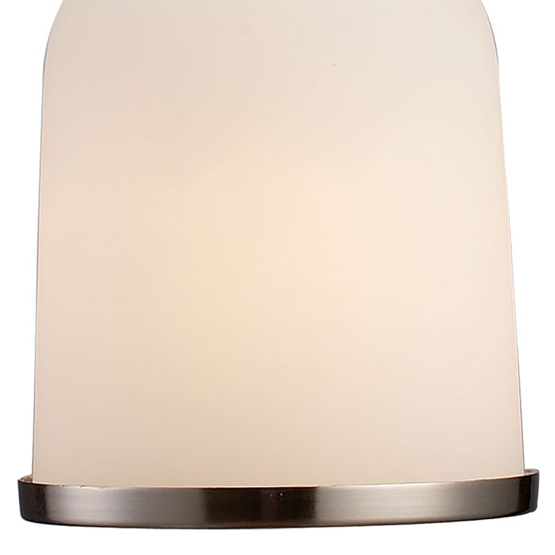 Mini-luminaire suspendu 1 lumière de 5 po Brooksdale - nickel satiné