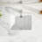20" L x 15" W Undermount Bathroom Sink Rectangular White Ceramic Bathroom Sink Vanity Basin with Overflow