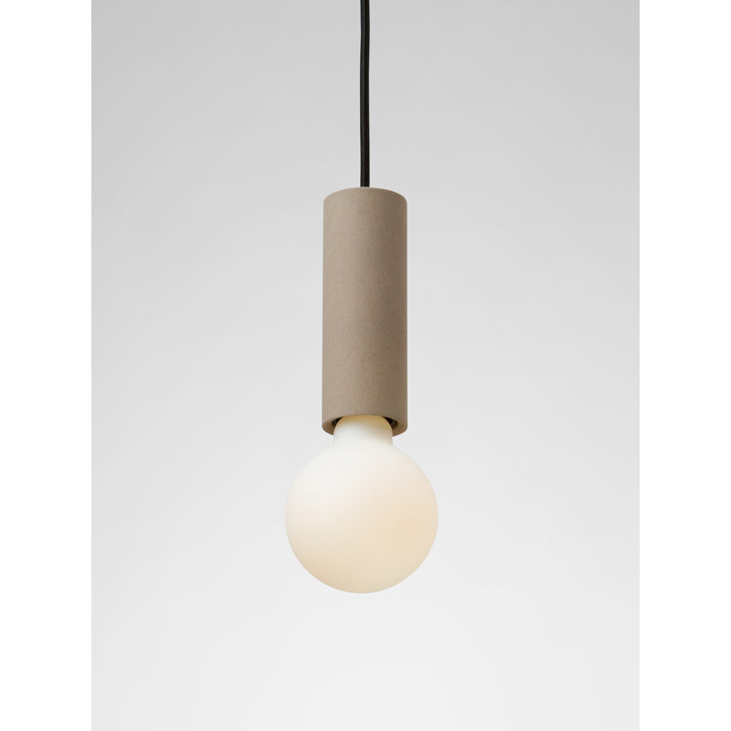 Abriona 1 - Light Bulb Pendant, Grey Beige