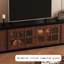 Meuble télé en bois massif rétro Nut-Brwon-350791498
