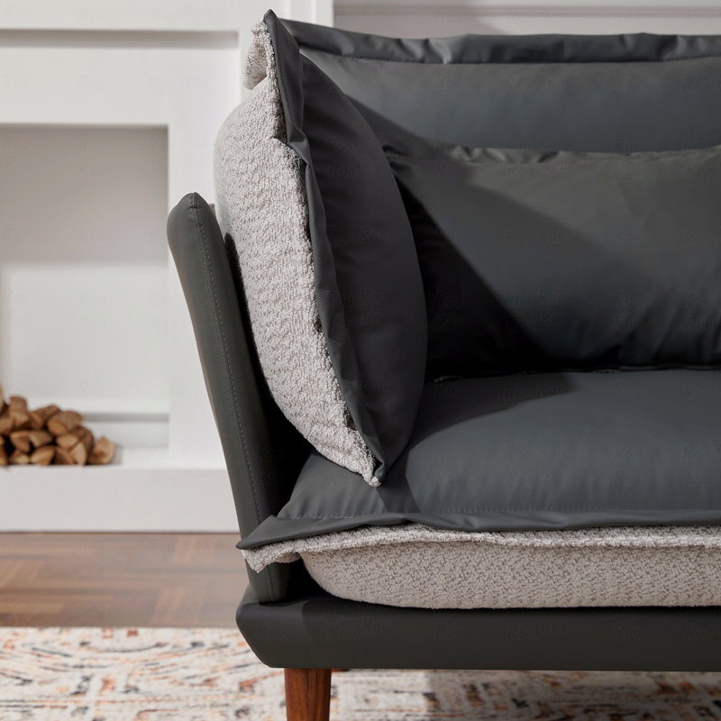 Fauteuil d'appoint simple de style moderne en chenille de style moderne