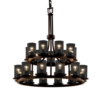 Lustre à niveaux ombré 21 lumières Bennett