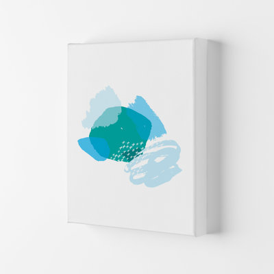 Mismatch Blue And Teal by Pixy Paper - Print