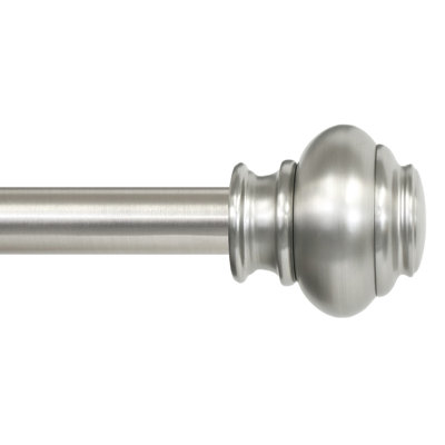 Parnell Steel Adjustable Single Curtain Rod