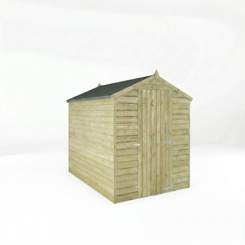 Mercia 7 x 5ft Overlap Apex Windowless Shed, No