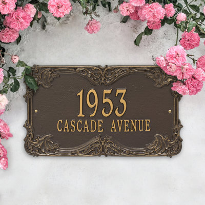 Signature Series 2-Line Wall Address Plaque
