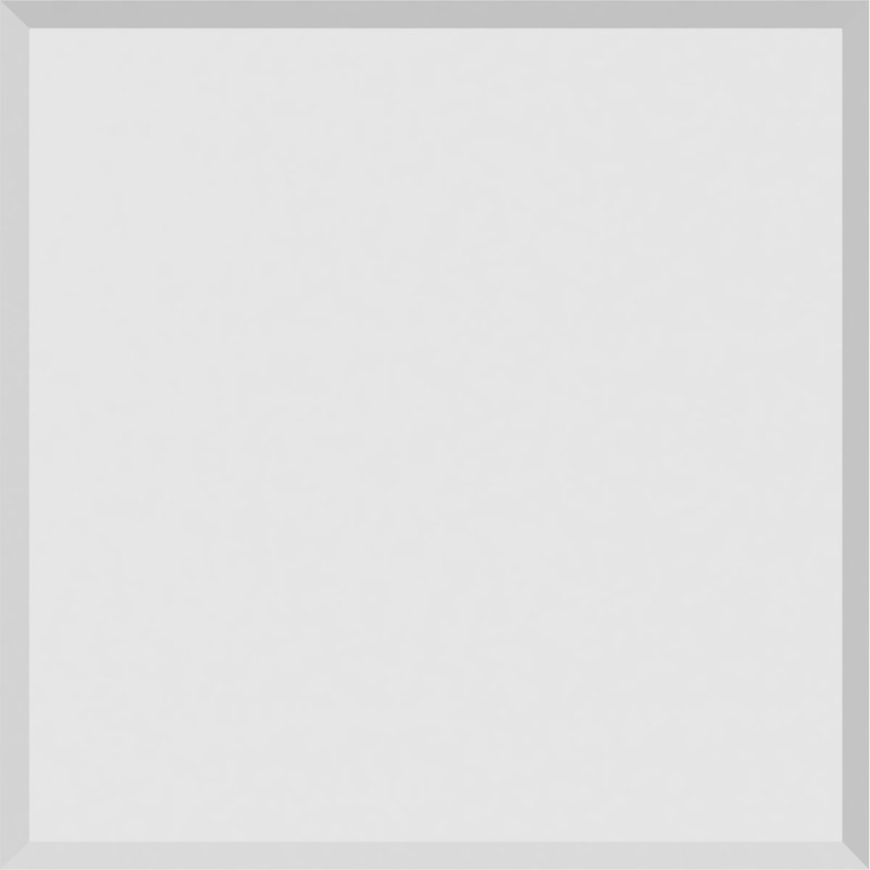 Rosette standard Sedgwick avec bord biseauté, H 7 po x l 7 po x p 0,75 po