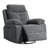 Power Recliner,  Power Recliner Chair With Bluetooth Speaker, 270 Degree Swivel With LED Light, Side Arm With Storage Pockets, USB+Type C Charging Port, Button Control, Retractable Footrest, Adjustable Backrest DG