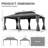 20 Ft. W x 14 Ft. D Galvanized Steel Patio Gazebo with Double Roof-111150876-111150878
