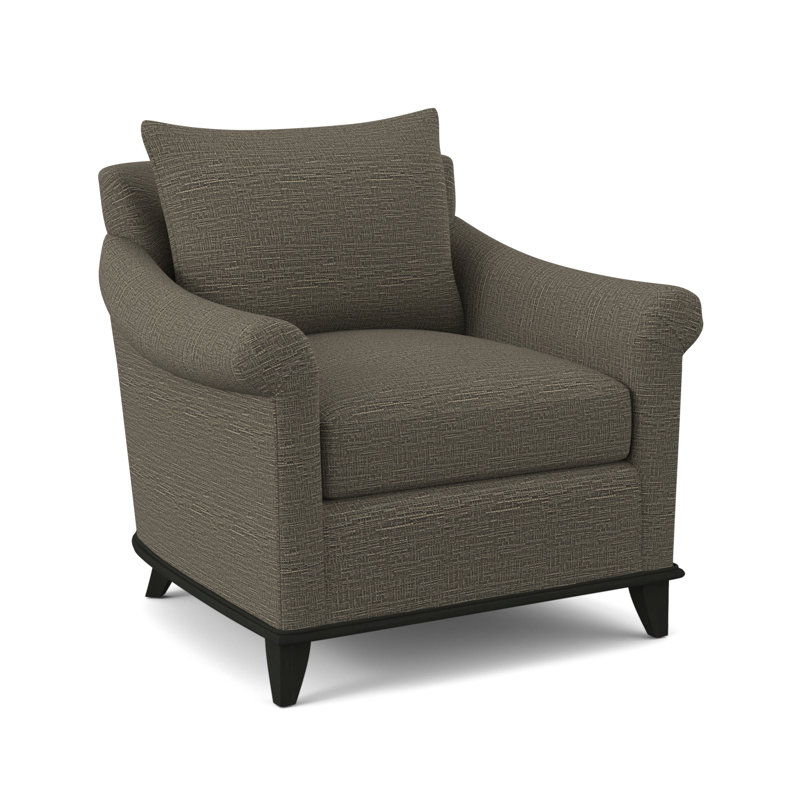 Drake Armchair, Elise Flax, Espresso