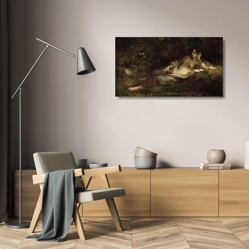 "Au repos" par Jean-François Millet - Toile tendue avec châssis, H 24 po x l 17 po