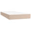  Lit sommier tapissier avec matelas cappuccino et similicuir blanc-2100524583