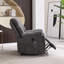 Fauteuil inclinable électrique en microfibre surdimensionné de 39,76 po de largeur avec rembourrage ultra doux avec support chauffant pour massage et porte-gobelets, port USB et poche latérale-120434670