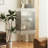 Elegant Frosted Semi-Transparent Storage Cabinet-108303916