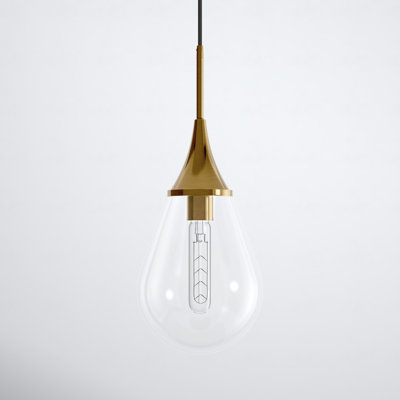 Hoye Single Light Glass Dimmable Pendant
