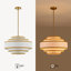 Lustre tambour 4 lumières en lin moderne-170894090-170894095-170894080